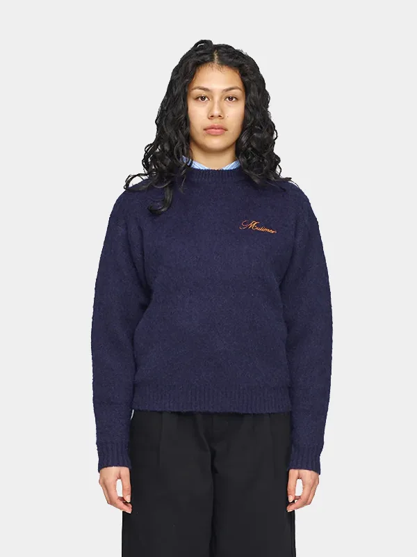 order now Mutimer Mohair Navy Sweater