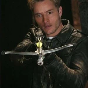 order now Oliver Queen Smallville Black Leather Jacket