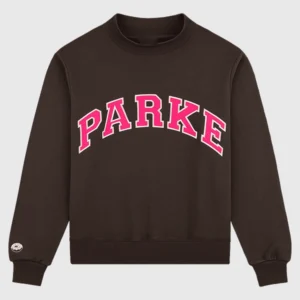 order now Parke x Dunkin’ Varsity Mockneck Brown Sweatshirt