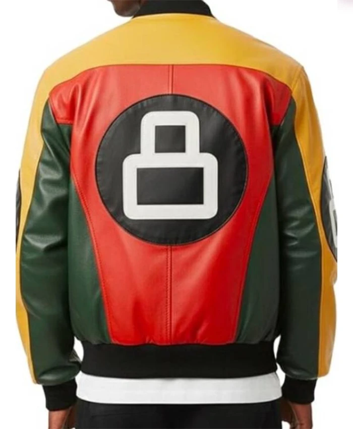 order now Power Book III S05 Joey Bada$$ 8 Ball Leather Jacket