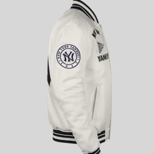 order now Retro New York Yankees Satin Varsity Jacket