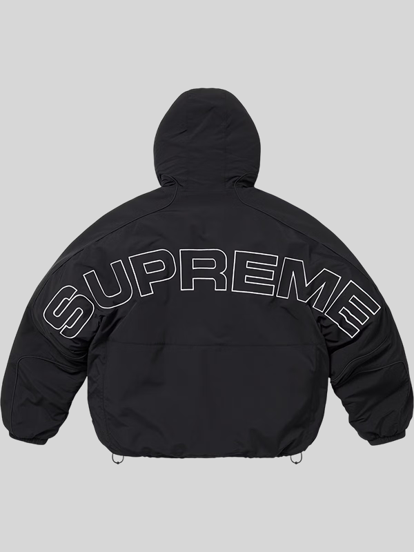Faux Fur Reversible Supreme Hooded Track Jacket - Image 6