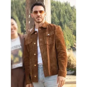 shop Camp Rock 3 Shane Gray Brown Suede Jacket