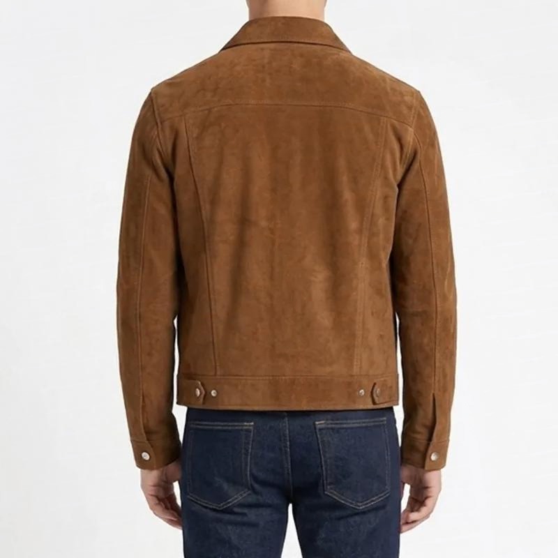 shop Camp Rock 3 Shane Gray Brown Suede Jacket