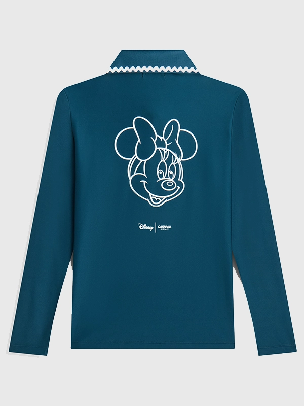 shop Carnival Golf x Disney Minnie Doodle Polo Shirt