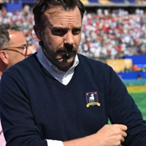 shop FIFA World Cup Halftime Show Jason Sudeikis Ted Lasso Sweater