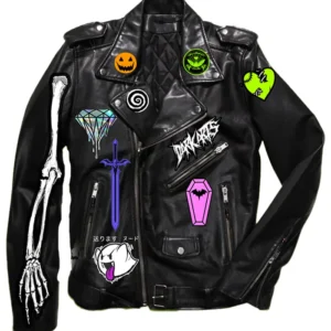 shop Halloween Members Only Spiked Leather Jacket