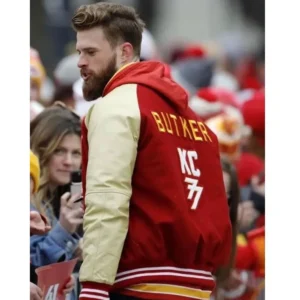 shop Harrison Butker Super Bowl LVII Parade Varsity Jacket