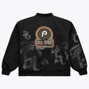shop Philadelphia Phillies 1976 MLB All-Star Game Black Denim Jacket