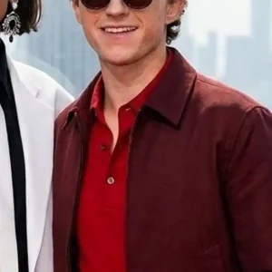 shop Tom Holland Brand New Day Maroon Jacket
