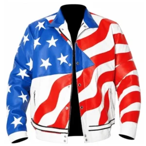 shop Vanilla Ice USA Flag Jacket
