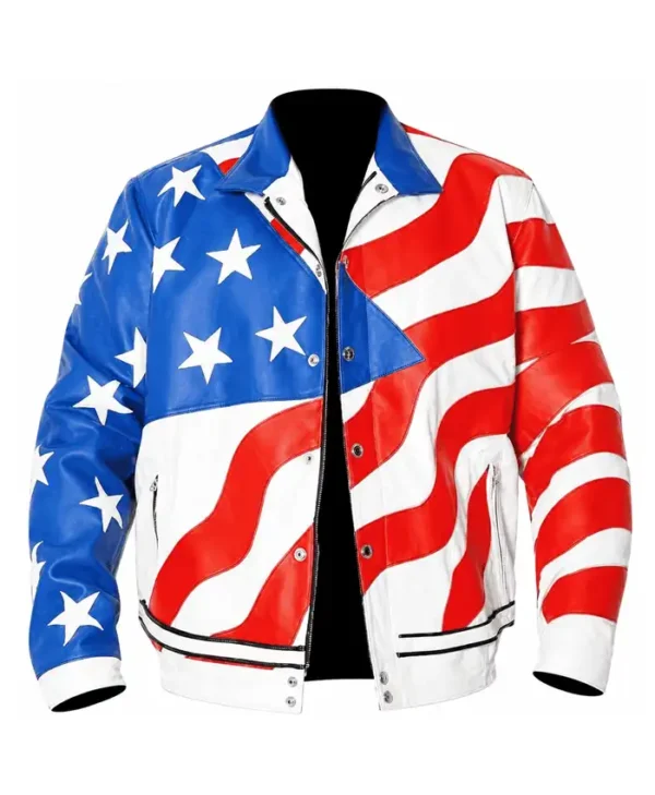 shop Vanilla Ice USA Flag Jacket