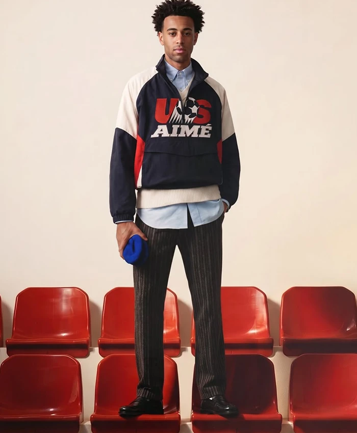 shop now Aimé Leon Dore US Soccer Team 2026 Half-Zip Jacket
