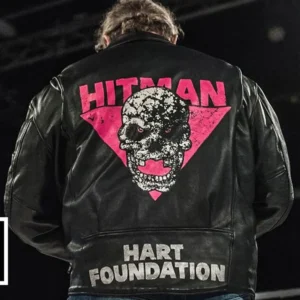 shop now Bret Hart Foundation WWE Leather Jacket for sale