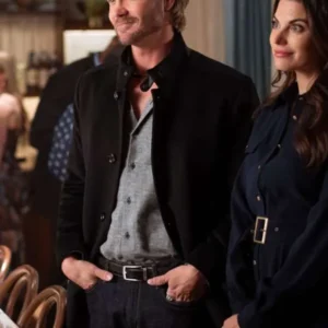 shop now Chad Michael Murray Sullivans Crossing 2026 Black Coat