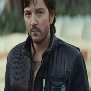 shop now Diego Luna Andor S02 Leather Jacket