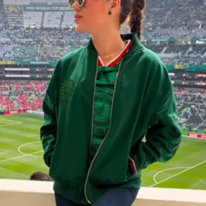 shop now FIFA World Cup 2026 Fernanda Gómez Green Bomber Jacket