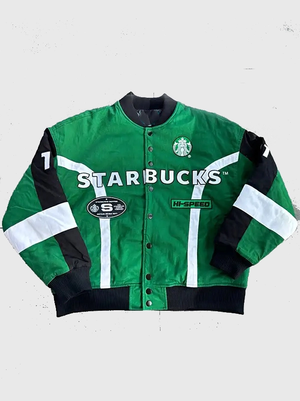 shop now Fanatics Fest NYC 2026 Starbucks Varsity Jacket