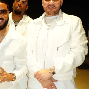 shop now Fat Joe Michael Rubin White Party 2026 White Biker Jacket