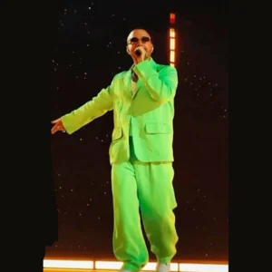 shop now J Balvin Final Show Paris 2026 Green Suit
