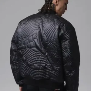 shop now Jordan Flight Men’s Black Varsity Jacket
