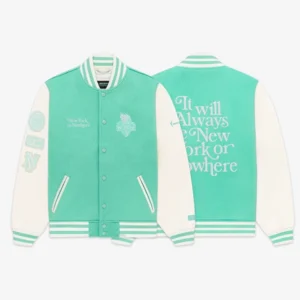 shop now Liberty Motto Varsity Jacket for sale