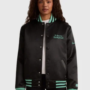 shop now Liberty Twin Flame Varsity Jacket