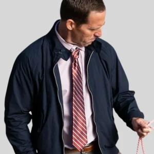 shop now Loot Nat Faxon Blue Bomber Jacket