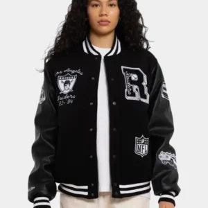 shop now Los Angeles Raiders World Champs Varsity Jacket