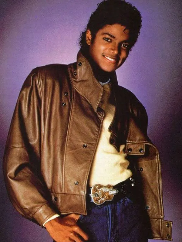 shop now Michael Jackson Brown Leather Jacket