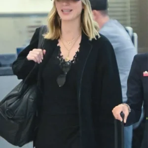 shop now NYC Airport Emily Blunt Black Jacket