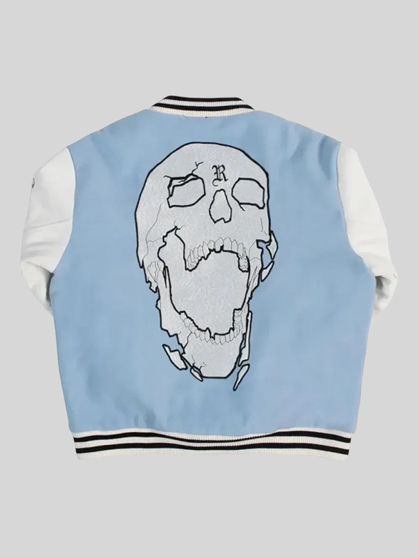 shop now Revenge Skull Varsity Jacket