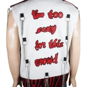 shop now Shawn Michaels WWE White Leather Vest