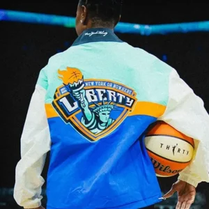 shop now Spike Lee LVA-NYL New York Liberty Windbreaker Jacket