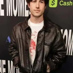 shop now The Moment 2026 Dylan Minnette Leather Jacket