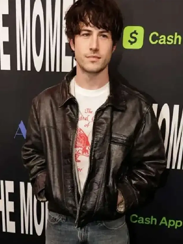 shop now The Moment 2026 Dylan Minnette Leather Jacket