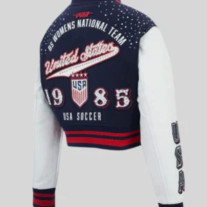 shop now US Soccer WNT Legacy Wool Varsity Jacket