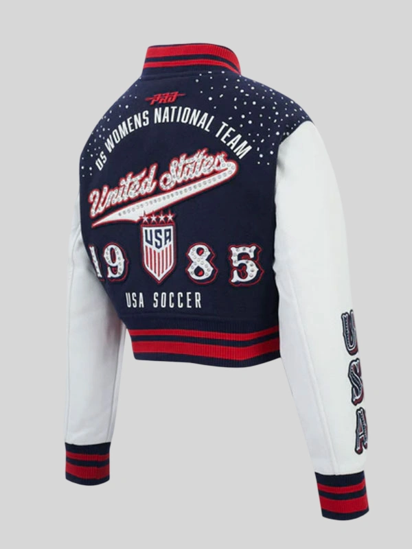 shop now US Soccer WNT Legacy Wool Varsity Jacket