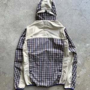 2012 comme des garçons plaid hooded jacket
