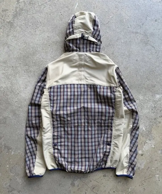 2012 comme des garçons plaid hooded jacket