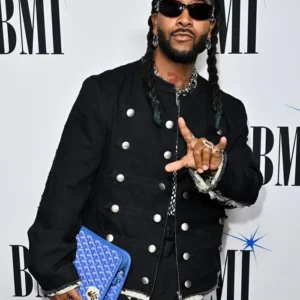 2026 BMI R&B-Hip-Hop Awards Omarion Collarless Black jacket
