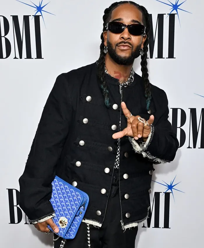 2026 BMI R&B-Hip-Hop Awards Omarion Collarless Black jacket