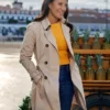 A Pinch of Portugal Heather Hemmens Beige Coat
