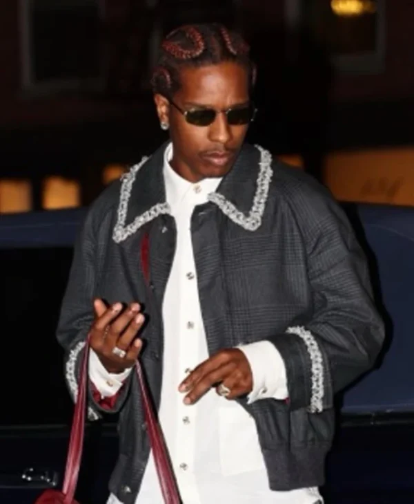 A$AP Rocky Fall and Winter Plaid Coat