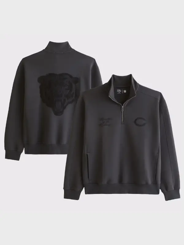Abercrombie Bears YPB neoKNIT MAX Half-Zip Sweatshirt