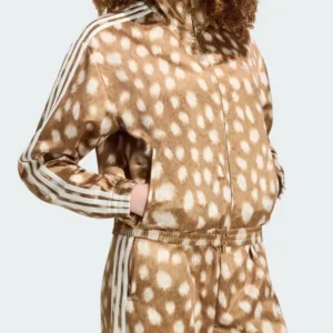 Adidas Animal Print Zip Up Jacket