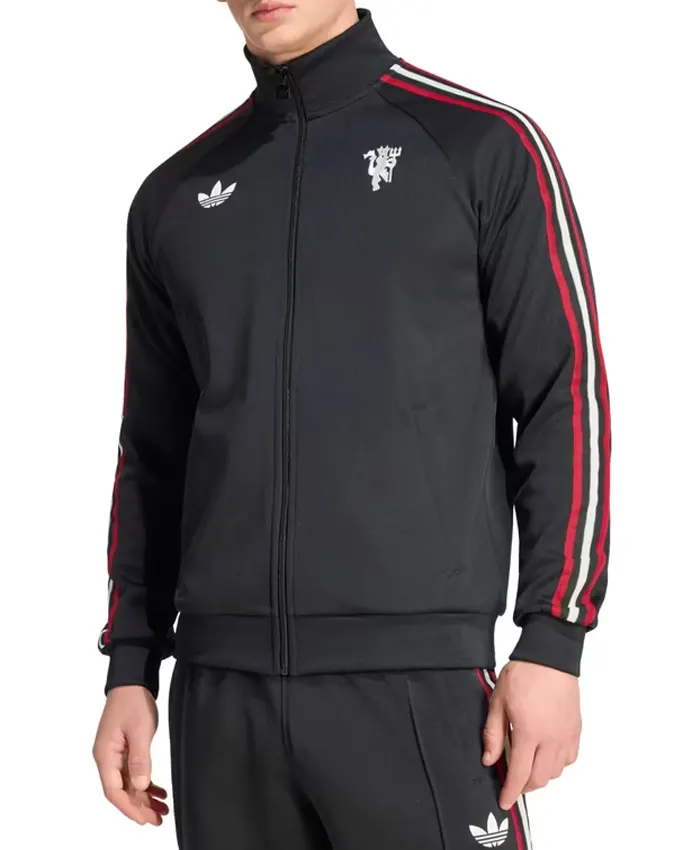 Adidas Manchester United Culturewear Black Track Jacket