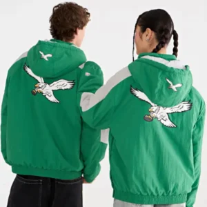 Aeropostale Philadelphia Eagles Hooded Sideline Jacket