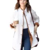 Alison Brie White Sherpa Jacket