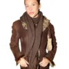Alix Earle Brown Trim Jacket